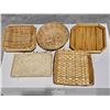 Image 1 : (5) Woven Baskets