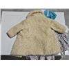 Image 4 : Handmade Vintage Baby (Wool) Coat, (3) Vintage Baby Dresses