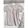 Image 6 : Handmade Vintage Baby (Wool) Coat, (3) Vintage Baby Dresses