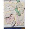 Image 3 : Vintage Basket Bassinet, Doll, Assorted Baby Clothes