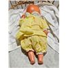 Image 9 : Vintage Basket Bassinet, Doll, Assorted Baby Clothes