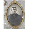 Image 3 : (2) Antique Bubble Glass Portraits, Wicker Souvenir Photo Tray (RPPC Saskatoon Methodist Church)
