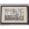 Image 3 : Vintage Mixed Art Lot - Saskatchewan Cowboy, Landscape, Victorian Print, Old Portrait