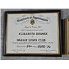 Image 2 : Wall Plaques, Vintage "Charlotte" Framed Print, etc.