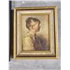 Image 7 : Wall Plaques, Vintage "Charlotte" Framed Print, etc.