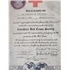 Image 3 : Misc. Vintage Framed Lot, Red Cross Certificate, 1927 Confederation Anniversary Plaque, etc.