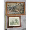 Image 1 : Vintage Framed Painting & Collage on Painting