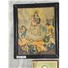 Image 2 : Antique Catholic Print Lot (Sacred Heart Jesus & Mary, Crucifixion, etc.), Cemetery Cross