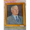 Image 2 : Mixed Framed Art Lot - Tommy Douglas Quote Print & Portrait Painting