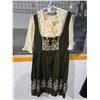 Image 1 : Vintage Embroidered German Dirndl Dress & Lace Blouse