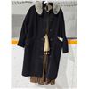 Image 1 : Vintage Black Wool Winter Ladies Overcoat, 50” Length