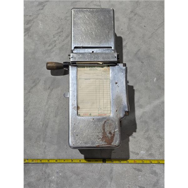 Antique Sales Receipt Register - Moosomin SK Co-op Hardware