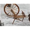 Image 1 : Antique Wooden Spinning Wheel, 44”