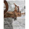 Image 2 : Antique Wooden Spinning Wheel, 44”