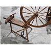 Image 4 : Antique Wooden Spinning Wheel, 44”