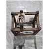 Image 2 : Antique Wooden Box Frame Spinning Wheel, 30”