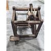 Image 4 : Antique Wooden Box Frame Spinning Wheel, 30”