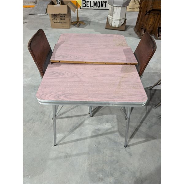 Vintage Table Set w/ Chairs and leaf 42x30x29