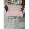 Image 1 : Vintage Table Set w/ Chairs and leaf 42x30x29