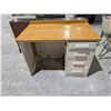 Image 1 : Vintage Wood Work Desk w/ Drawers 42x26x30