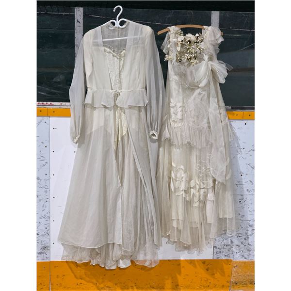 (2) Vintage Bridal Dresses