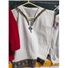 Image 3 : Vintage Clothing items – Child’s Red Wool Coat, Embroidered Shirts