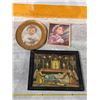 Image 1 : (3) Assorted Vintage Framed Art Prints - Religious, Child Portraits