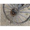 Image 4 : Antique Wood Wagon Wheels - garden décor