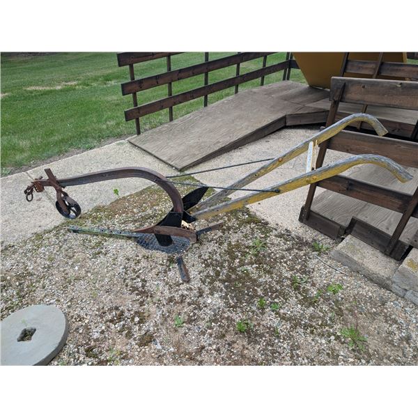 1 furrow walk behind plow