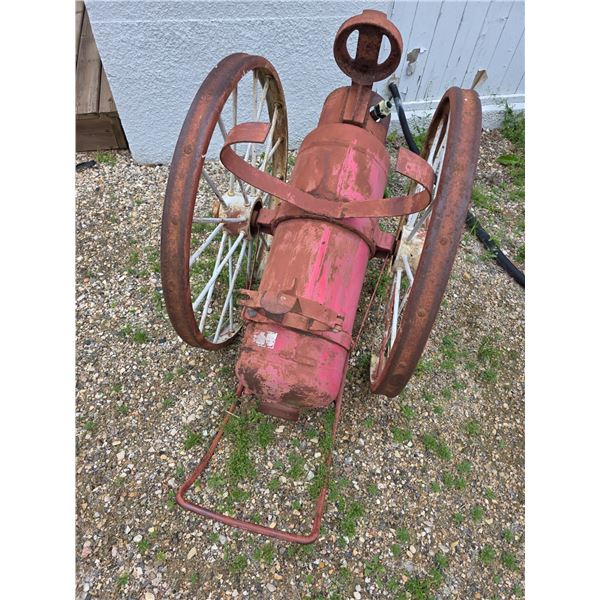 Antique Wheeled Chemical Fire Extinguisher