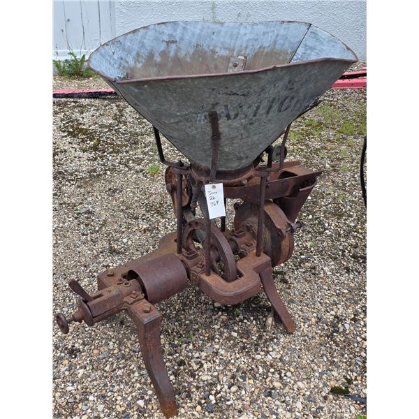 Antique Cast Iron Grain Burr Mill Grinder