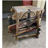Image 1 : Vintage Wood Winnowing Fanning Mill w/ Seed Screens & Crank Handle - *SEE DESCRIPTION*