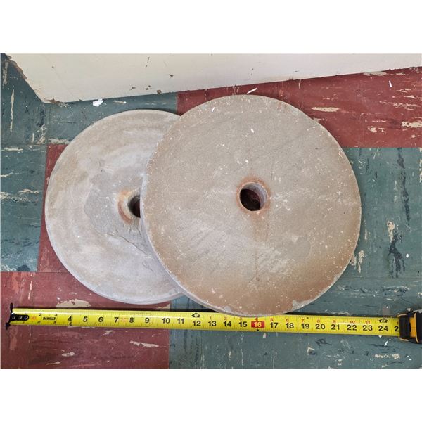 (2) Vintage/Antique Grind Stones
