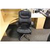 Image 1 : Black Leather Hiback Executive Chair
