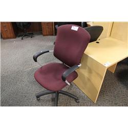 Burgandy Global Executive Task Chair