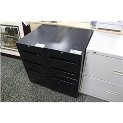 Black 3 Drw. File Pedestal