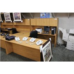 Maple U-Shaped Executive Desk Suite W/Hutch