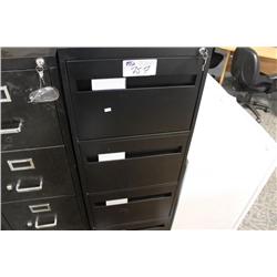 Black 4 Drawer Legal File Cabinet