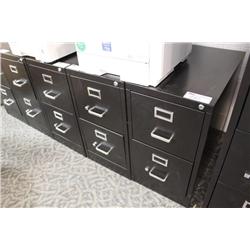 Black 2 Drawer Vertical File Cabinet