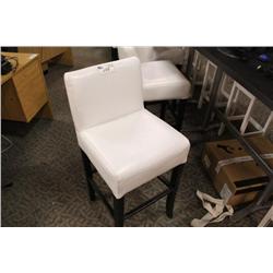 White Leather Bar Stool