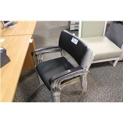 4 Black Stacking Chairs