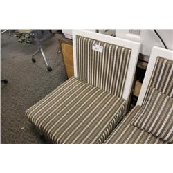 White Framed Lounge Chair