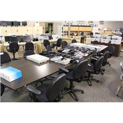 Dark Wood 18Ft Boardroom Table