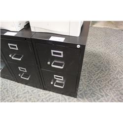 Black 2 Drawer Vertical File Cabinet