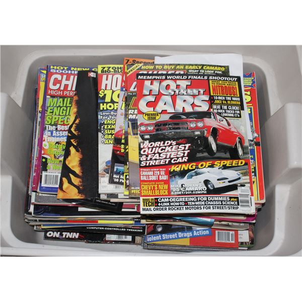 LARGE AMOUNT OF HOT ROD MAGAZINES ETC COMES WITH