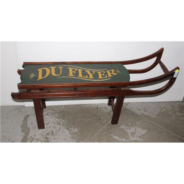 VINTAGE DUCKS UNLIMITED SLEIGH STYLE COFFEE TABLE