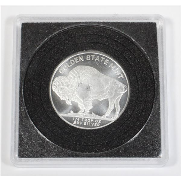 1/4OZ INDIAN HEAD BUFFALO SILVER ROUND