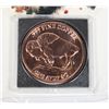 Image 2 : 1OZ BUFFALO COPPER ROUND WITH CARD