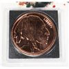 Image 3 : 1OZ BUFFALO COPPER ROUND WITH CARD