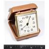 Image 1 : VINTAGE WESTCLOX TRAVEL ALARM CLOCK IN A FOLDING